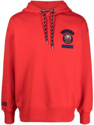 Hoodie ricamata Tommy Hilfiger rosso