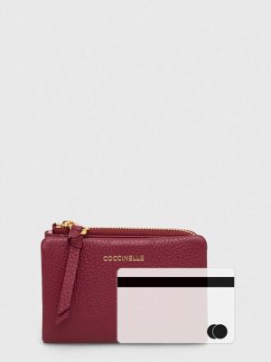 Kožená peněženka Coccinelle růžová