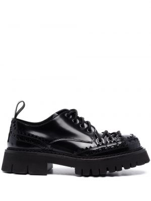 Pantofi derby din piele Moschino negru
