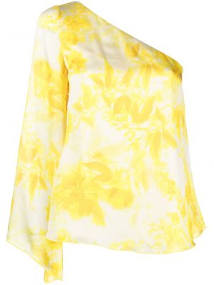 Virágos blúz nyomtatás Liu Jo sárga