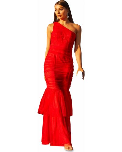 Вечерна рокля Chi Chi London червено