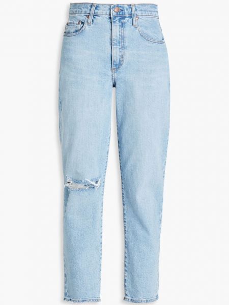 Прямые джинсы с высокой талией с потертостями Nobody Denim