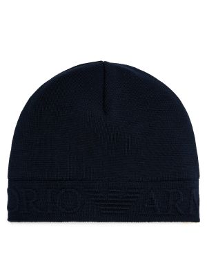 Kepurė Emporio Armani mėlyna