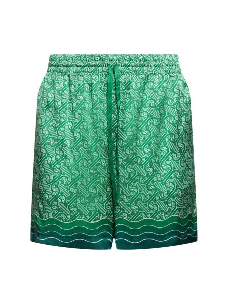 Silke shorts Casablanca grøn