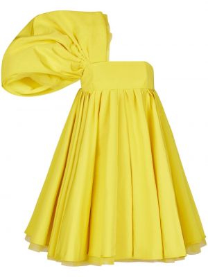 Asymmetrisches abendkleid ausgestellt Nina Ricci gelb