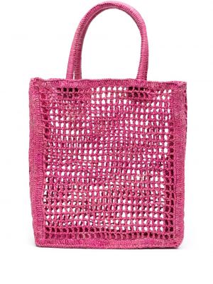 Τσάντα shopper Manebì ροζ