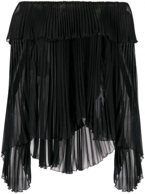 Плисирана блуза Blumarine черно