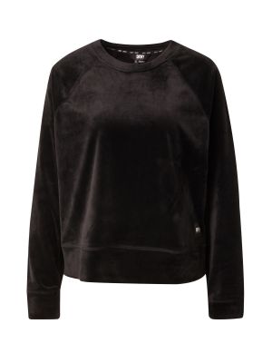Пуловер с качулка Dkny Performance черно