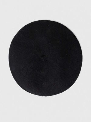 Czarny beret wełniany Answear Lab