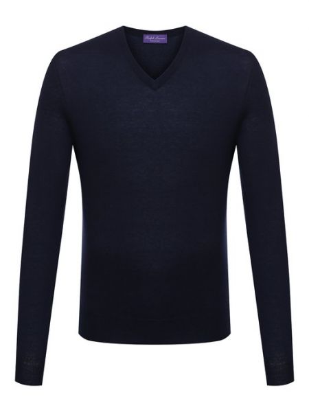 Кашемировый пуловер Ralph Lauren синий