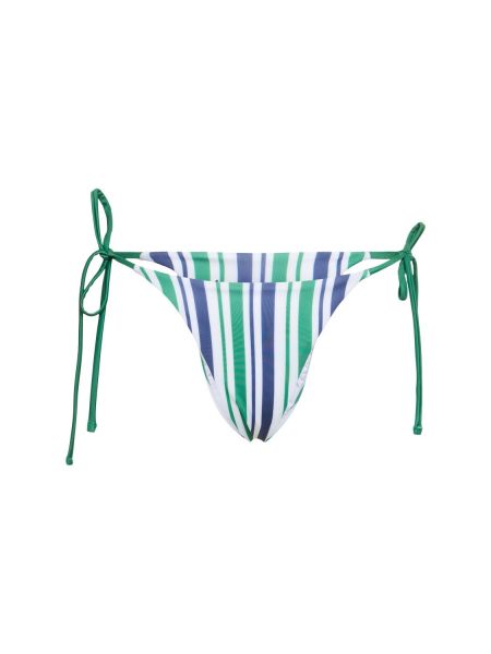 Jersey csíkos bikini Casablanca zöld