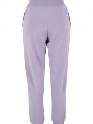 Teplákové nohavice Urban Classics fialová
