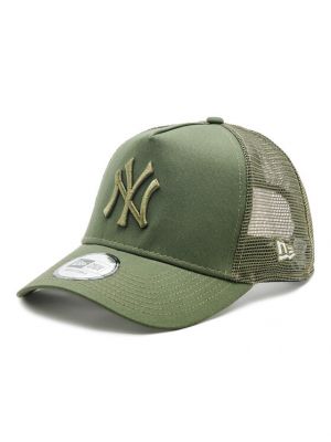 Мрежеста шапка с козирки New Era зелено