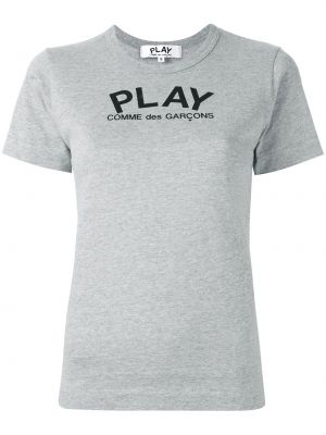 T-shirt mit print Comme Des Garçons Play grau