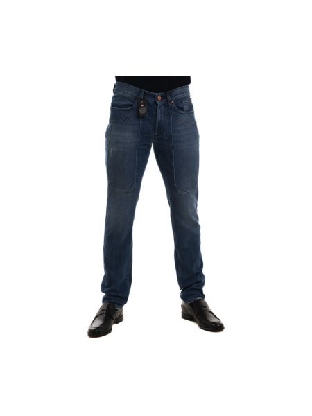 Skinny jeans mit taschen Jeckerson blau