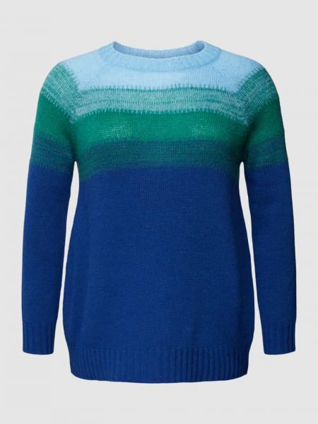 Dzianinowy sweter Marina Rinaldi niebieski