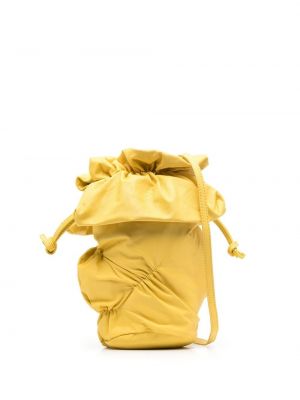 Geantă din piele Discord Yohji Yamamoto galben