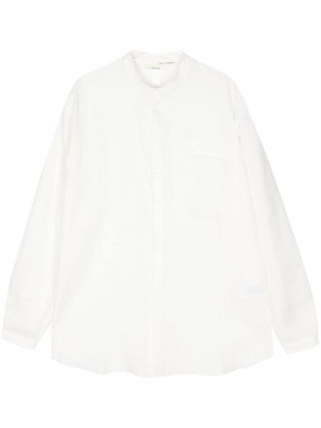 Λινό πουκάμισο Isabel Benenato λευκό