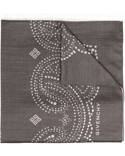 Bufanda de cachemir con estampado de cachemira Givenchy marrón