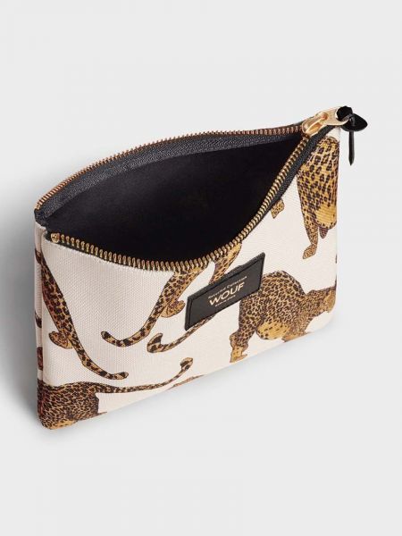 Pisemska torbica z leopardjim vzorcem Wouf bež
