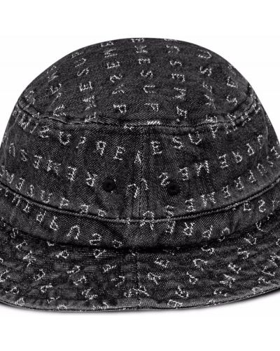 Sombrero de tejido jacquard Supreme negro