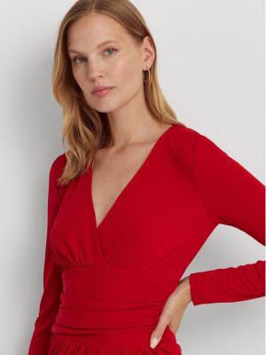 Šaty Lauren Ralph Lauren červené
