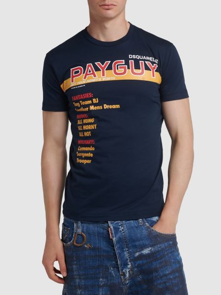 Bavlněné tričko s potiskem Dsquared2