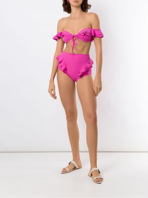 Bikini de cintura alta Clube Bossa rosa