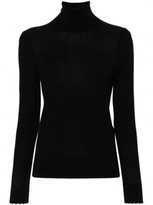 Вълнен пуловер Chloé черно
