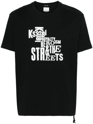 Памучна тениска Ksubi черно
