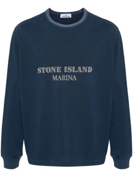 Sweatshirt aus baumwoll mit print Stone Island
