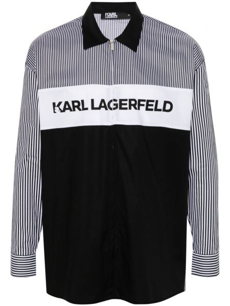 Hemd mit reißverschluss mit print Karl Lagerfeld