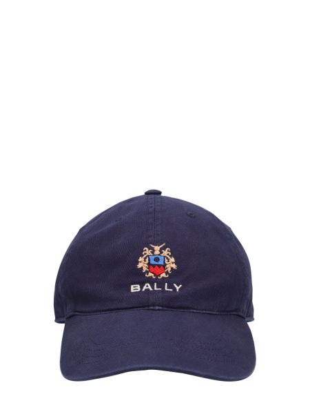 Pamučna kapa Bally plava