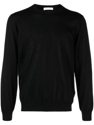 Пуловер с кръгло деколте Cruciani черно