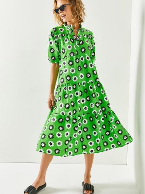 Midi šaty Olalook zelená