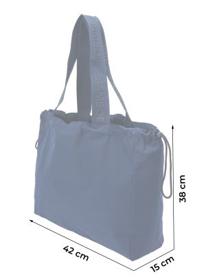 Nákupná taška Samsoe Samsoe modrá