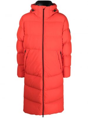 Палто с качулка Woolrich червено