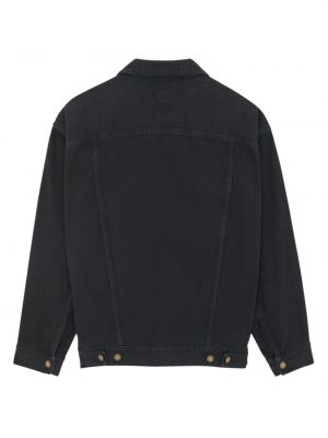 Džínová bunda s knoflíky Saint Laurent černá