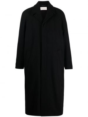 Μάλλινο παλτό Dries Van Noten μαύρο