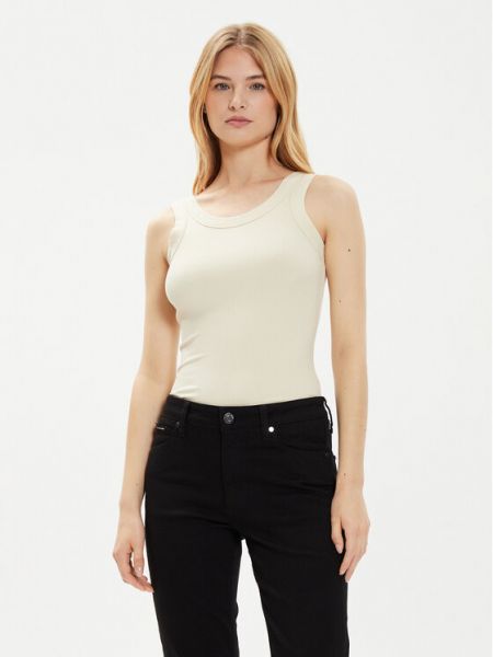 Top slim fit Calvin Klein bej