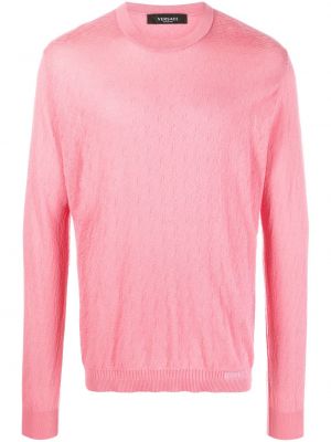 Пуловер Versace розово