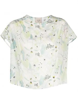 Блуза на цветя с принт Alysi бяло