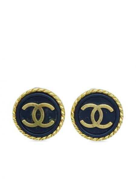 Обеци с копчета Chanel Pre-owned
