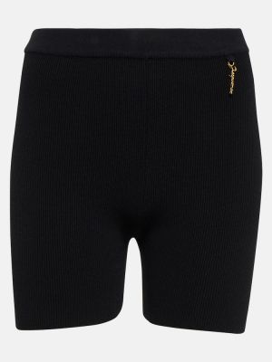 Pantalones cortos de punto Jacquemus negro