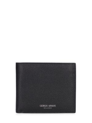 Kožená peněženka Giorgio Armani černá