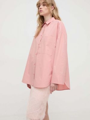 Pamučna košulja bootcut By Malene Birger ružičasta
