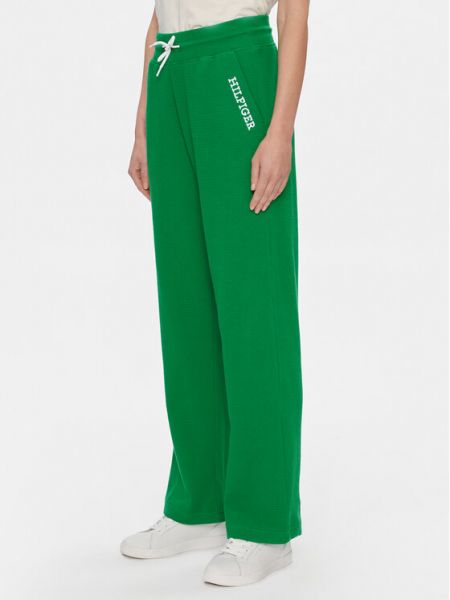 Спортивные штаны свободного кроя Tommy Hilfiger зеленые