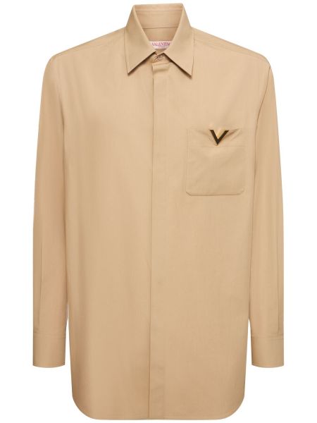 Bomuld skjorte Valentino beige