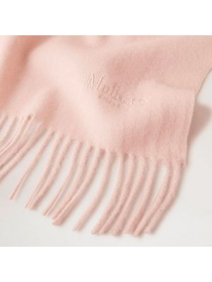 Bufanda de lana de lana merino Mulberry rosa