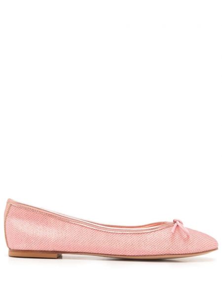 Кожени полуотворени обувки Sarah Chofakian розово